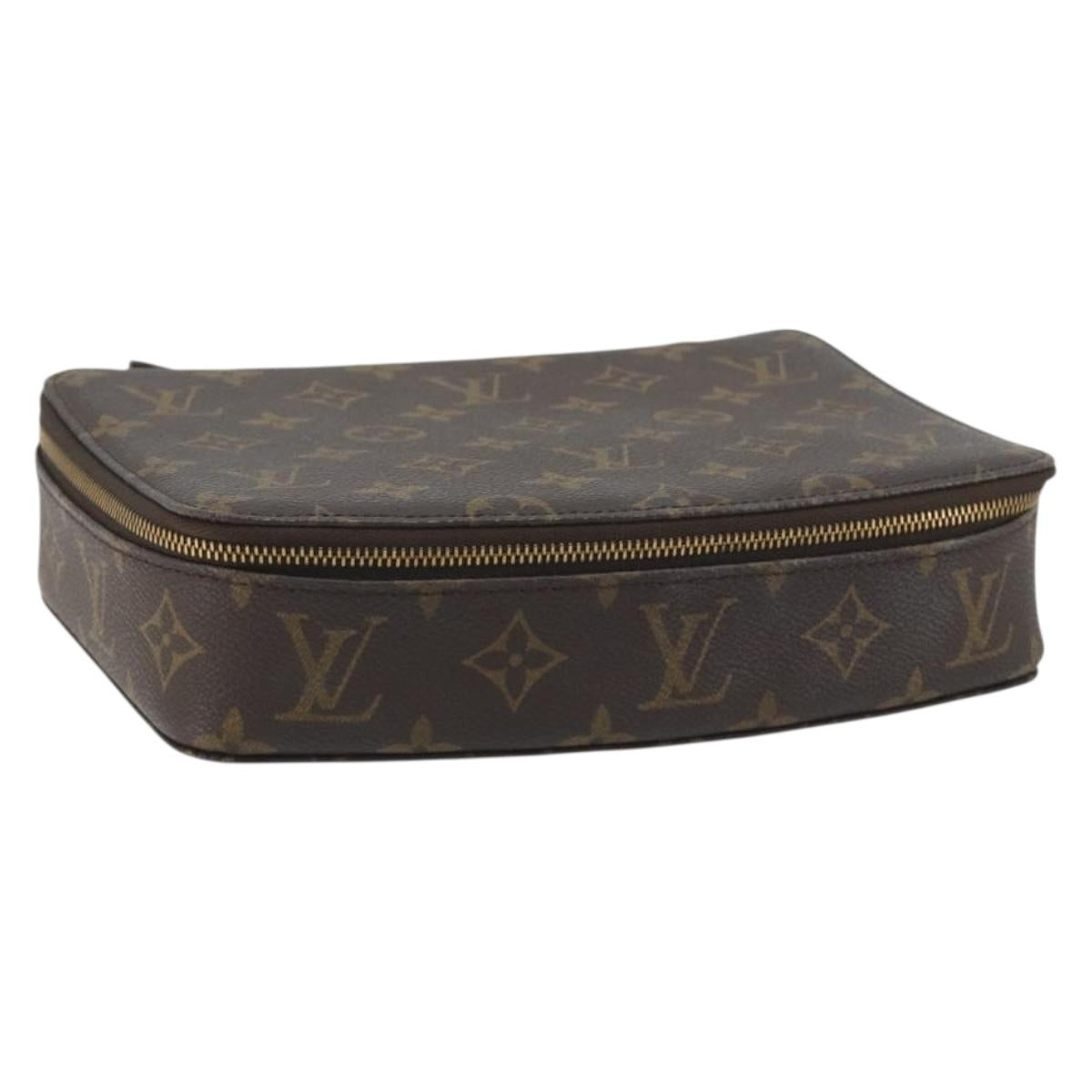 LOUIS VUITTON Monogram Poche Monte Carlo Jewelry Box M47352 LV Auth ep15351A