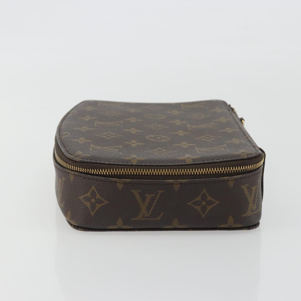 LOUIS VUITTON Monogram Poche Monte Carlo Jewelry Box M47352 LV Auth ep15351A