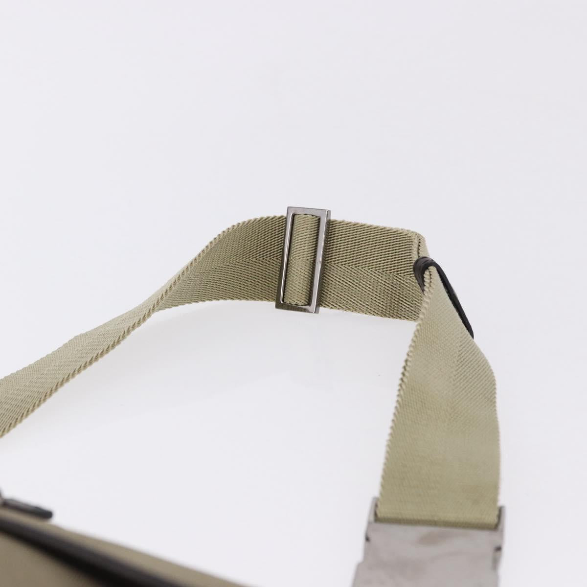 GUCCI Waist Bag Canvas Beige Silver 92543 Auth ep15357
