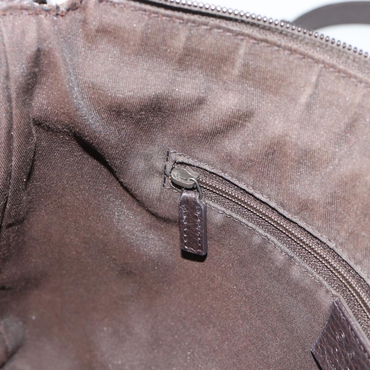 GUCCI GG Canvas Shoulder Bag Outlet Brown Silver 265691 Auth ep15359
