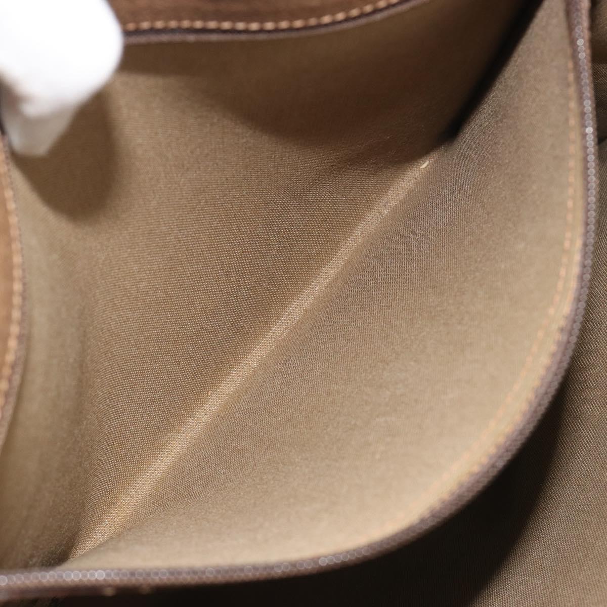 GUCCI GG Supreme Tote Bag PVC Leather Beige Gold Tone 56 02 998 Auth ep15360