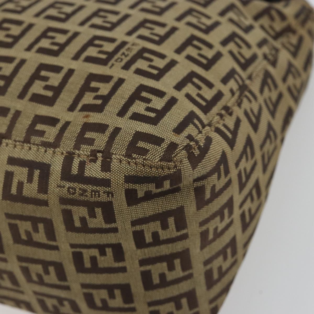 FENDI Zucchino Canvas Hand Bag Beige Auth ep15371