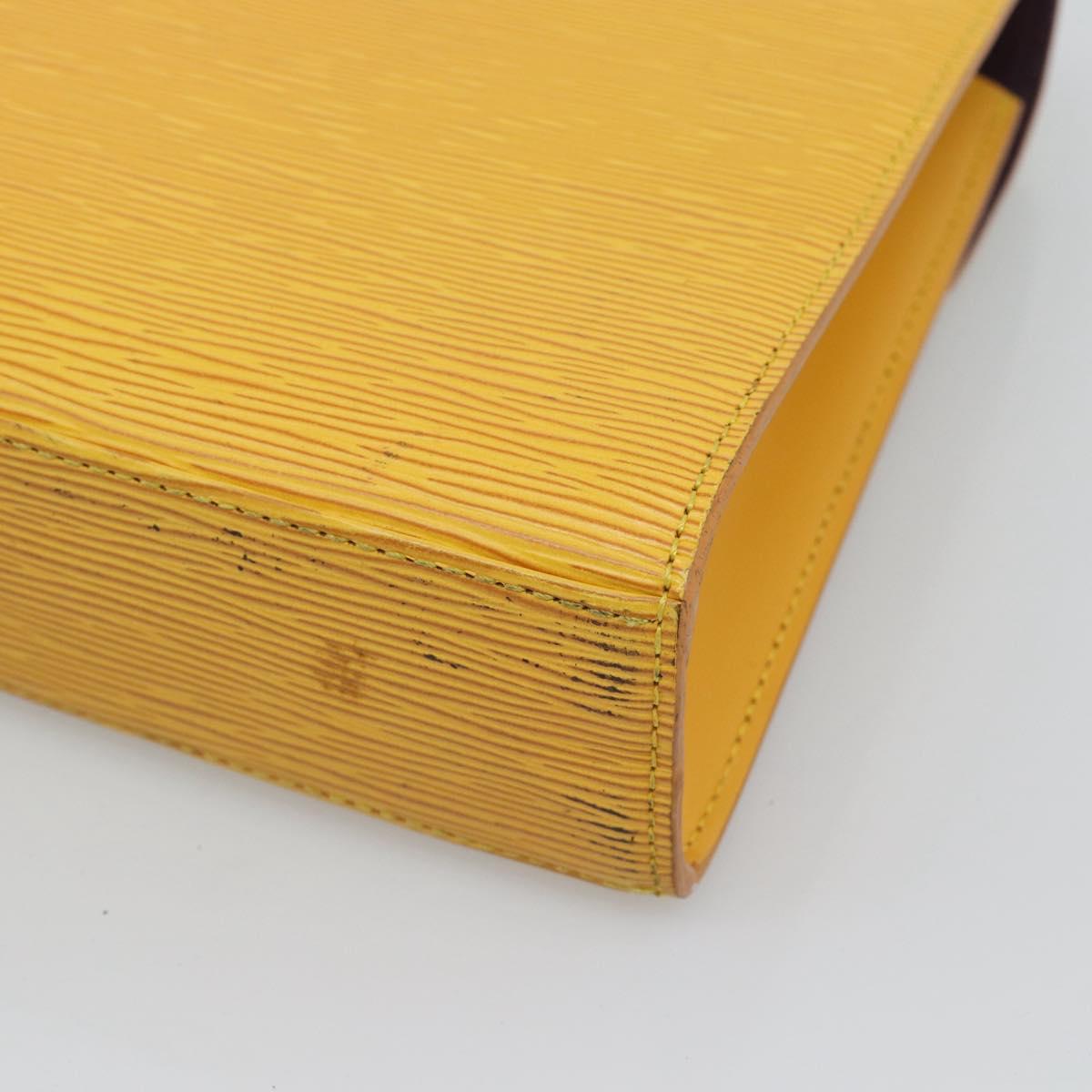 LOUIS VUITTON Epi Malesherbes Hand Bag Tassili Yellow M52379 LV Auth ep15379