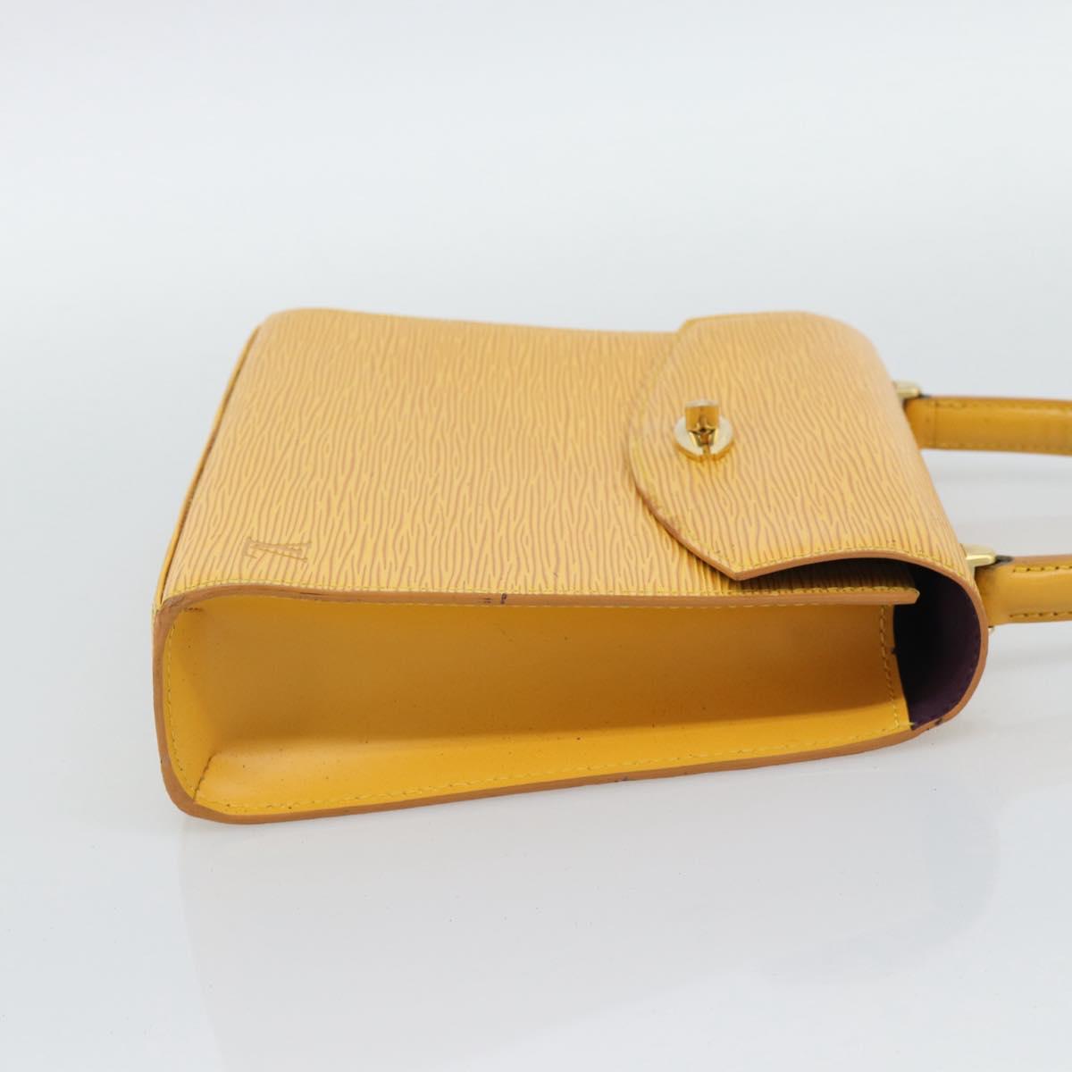 LOUIS VUITTON Epi Malesherbes Hand Bag Tassili Yellow M52379 LV Auth ep15379