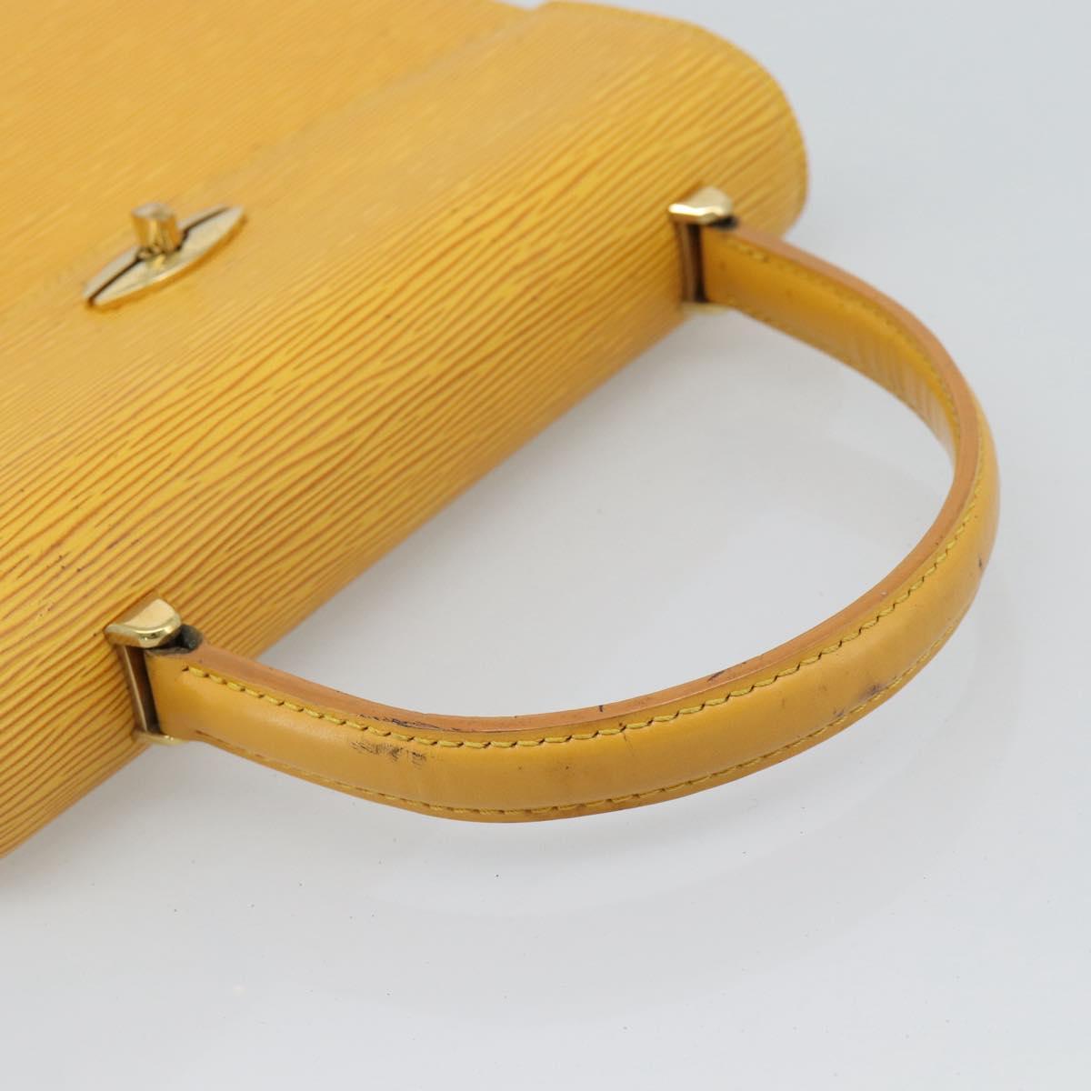 LOUIS VUITTON Epi Malesherbes Hand Bag Tassili Yellow M52379 LV Auth ep15379