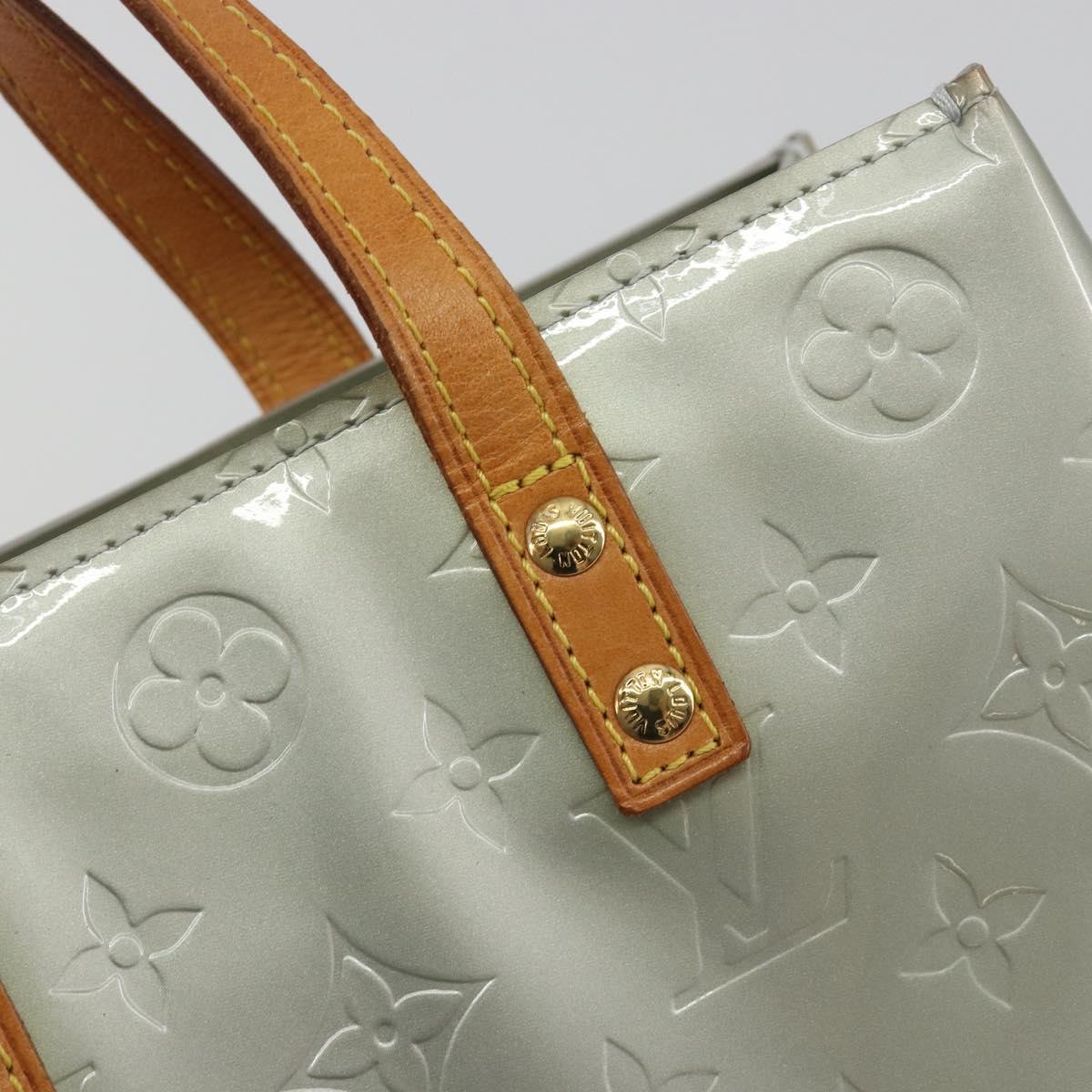 LOUIS VUITTON Monogram Vernis Reade PM Hand Bag Gris M91145 LV Auth ep15380
