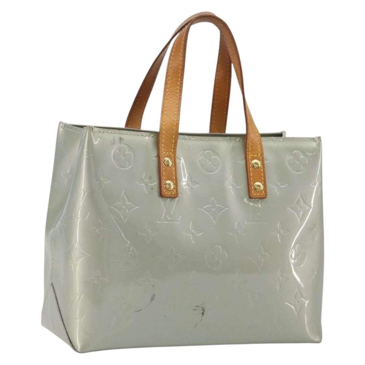 LOUIS VUITTON Monogram Vernis Reade PM Hand Bag Gris M91145 LV Auth ep15380