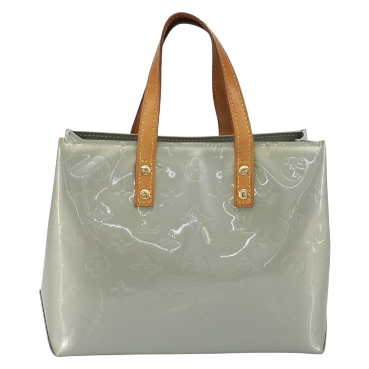LOUIS VUITTON Monogram Vernis Reade PM Hand Bag Gris M91145 LV Auth ep15380