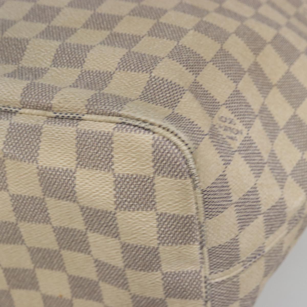 LOUIS VUITTON Damier Azur Neverfull MM Tote Bag N41605 LV Auth ep15383