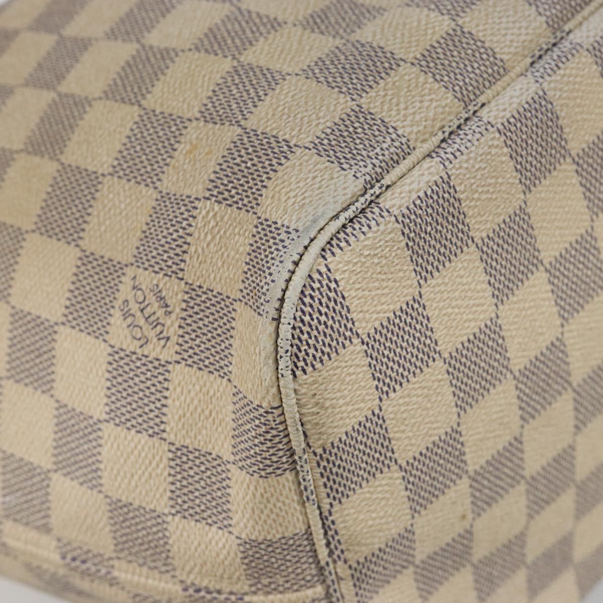LOUIS VUITTON Damier Azur Neverfull MM Tote Bag N41605 LV Auth ep15383