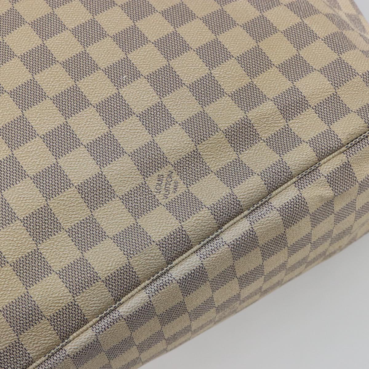 LOUIS VUITTON Damier Azur Neverfull MM Tote Bag N41605 LV Auth ep15383