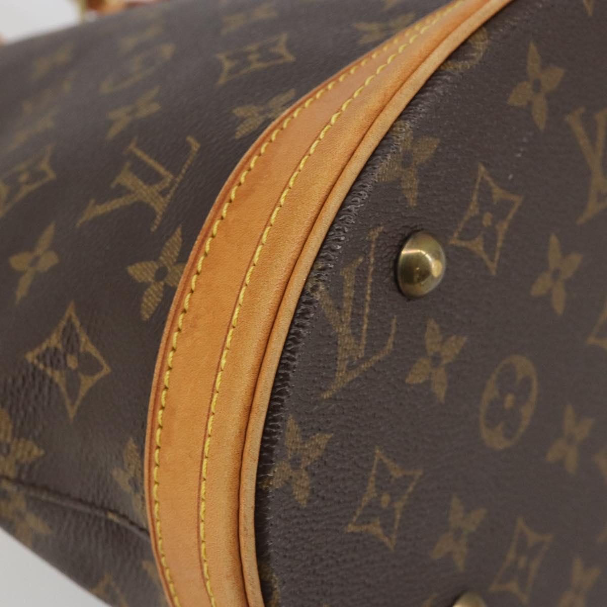 LOUIS VUITTON Monogram Bucket PM Shoulder Bag M42238 LV Auth ep15392