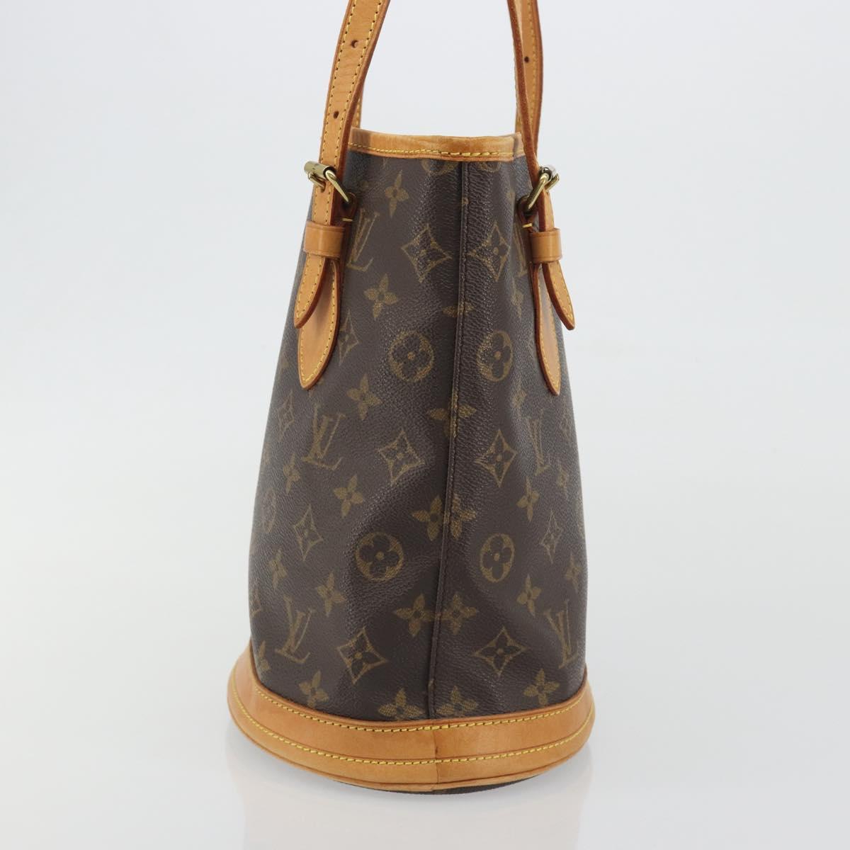 LOUIS VUITTON Monogram Bucket PM Shoulder Bag M42238 LV Auth ep15392