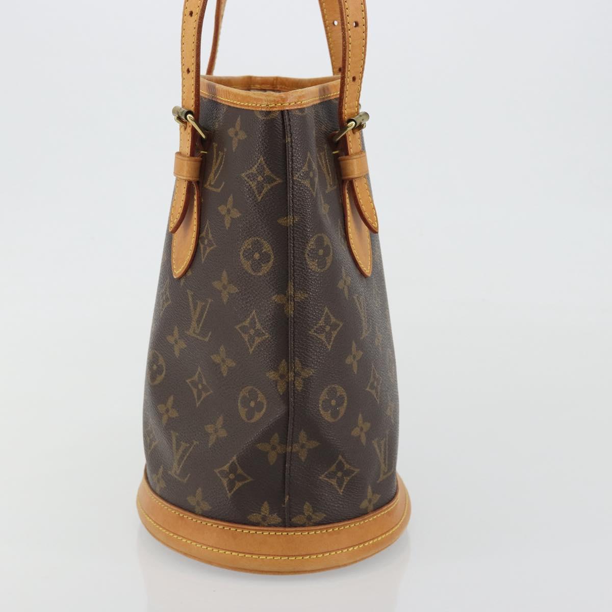LOUIS VUITTON Monogram Bucket PM Shoulder Bag M42238 LV Auth ep15392