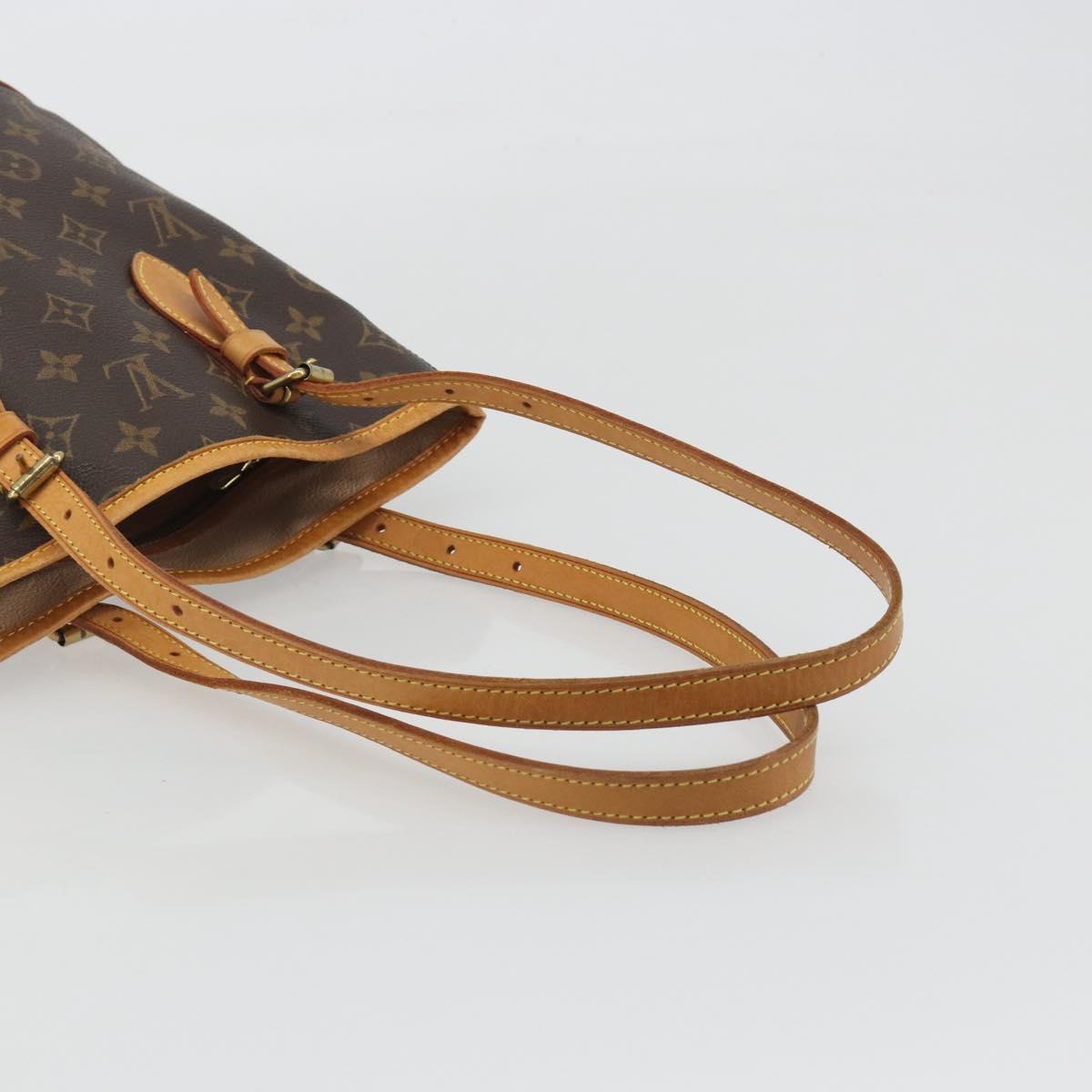 LOUIS VUITTON Monogram Bucket PM Shoulder Bag M42238 LV Auth ep15392