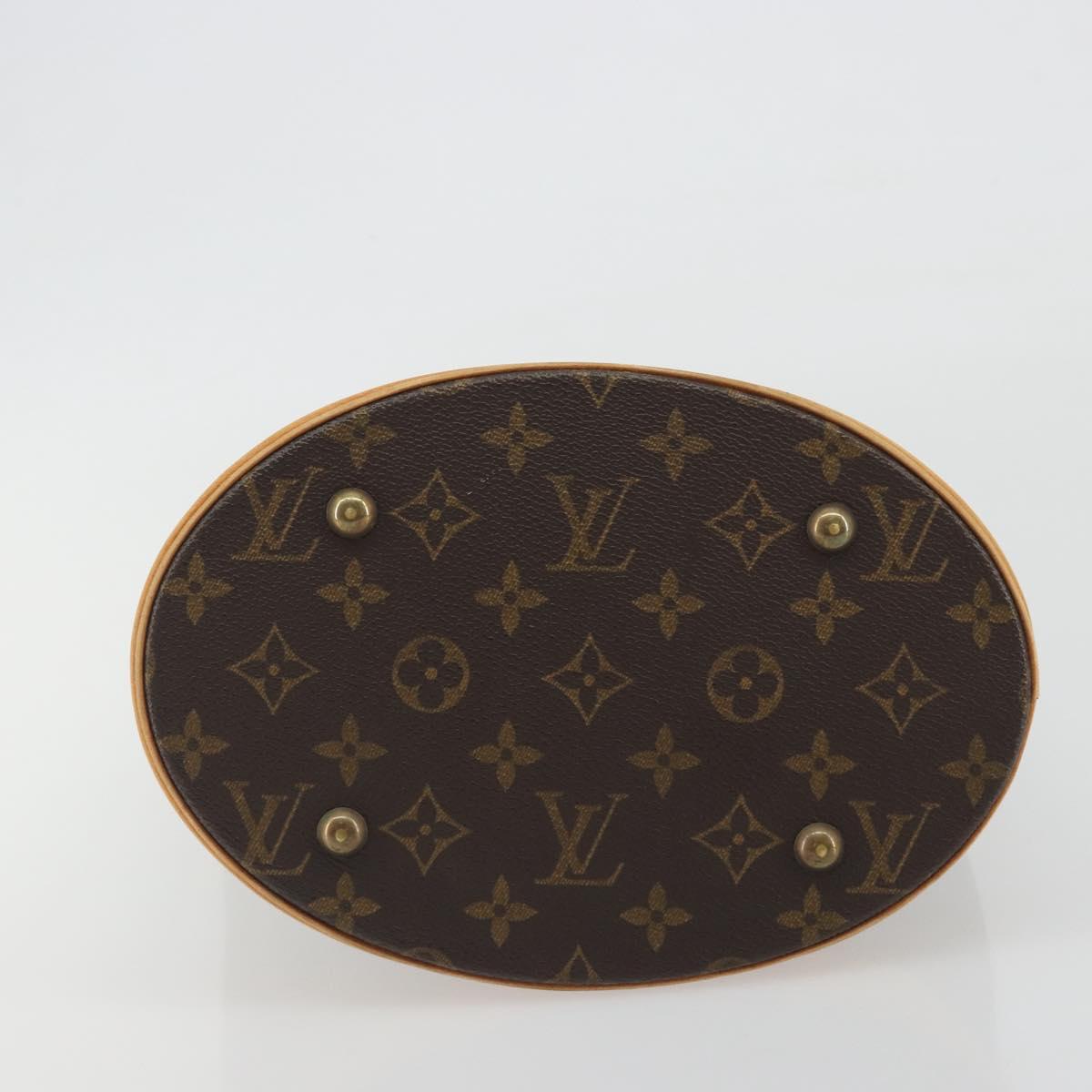 LOUIS VUITTON Monogram Bucket PM Shoulder Bag M42238 LV Auth ep15392