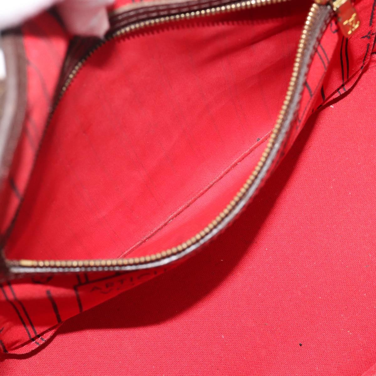 LOUIS VUITTON Damier Ebene Neverfull PM Tote Bag N51109 LV Auth ep15394