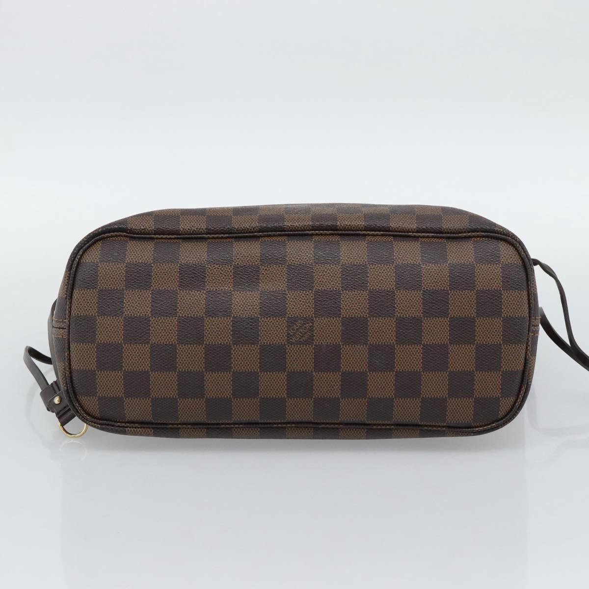 LOUIS VUITTON Damier Ebene Neverfull PM Tote Bag N51109 LV Auth ep15394