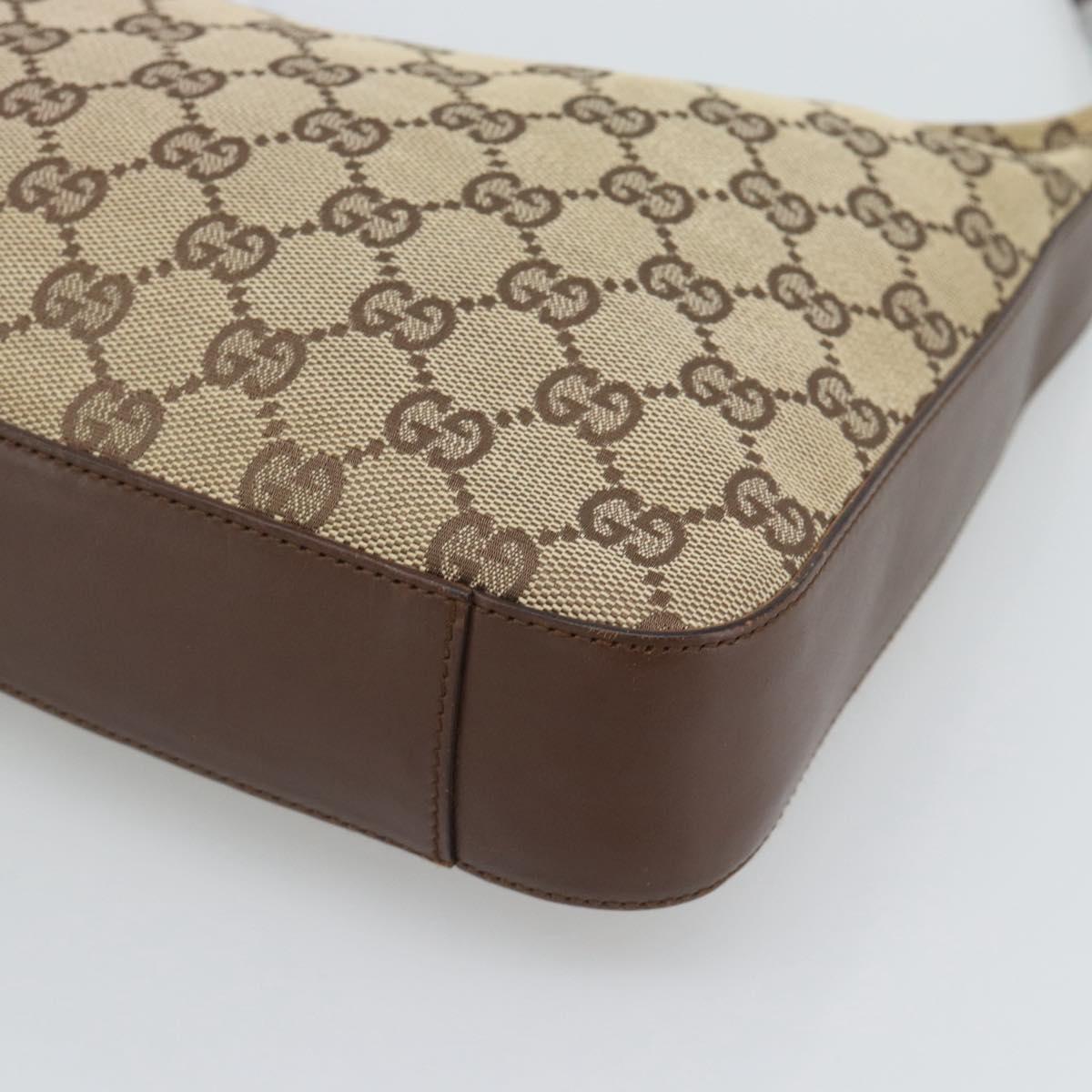 GUCCI GG Canvas Shoulder Bag Beige Silver 001 3812 Auth ep15414A