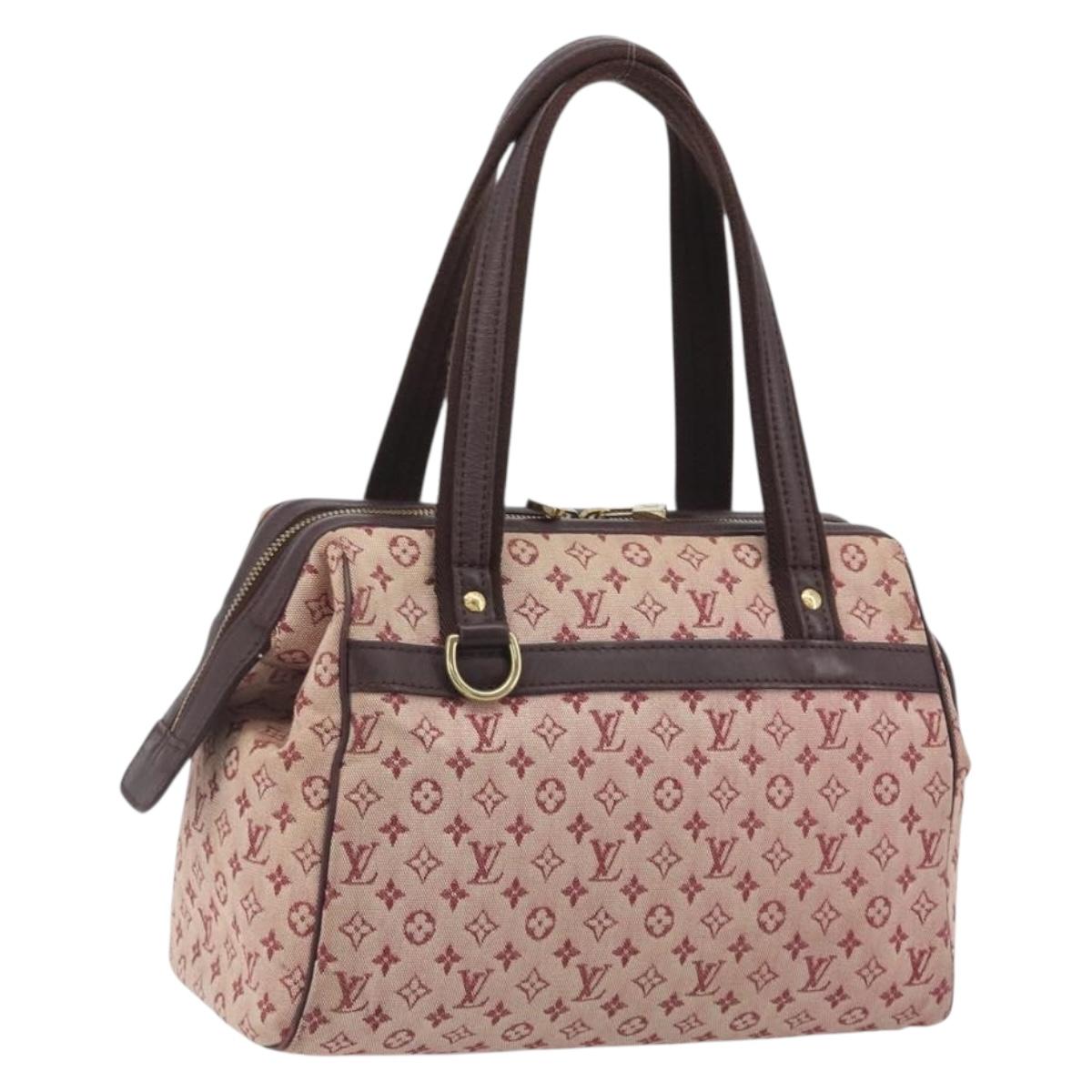 LOUIS VUITTON Monogram Mini Josephine PM Hand Bag Red M92216 LV Auth ep15415