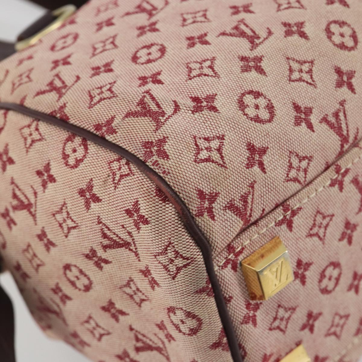 LOUIS VUITTON Monogram Mini Josephine PM Hand Bag Red M92216 LV Auth ep15415