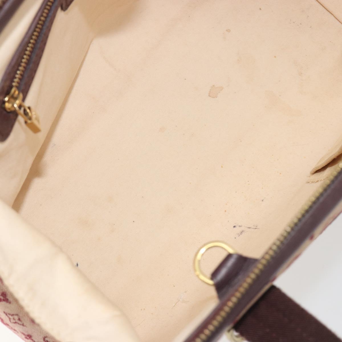 LOUIS VUITTON Monogram Mini Josephine PM Hand Bag Red M92216 LV Auth ep15415