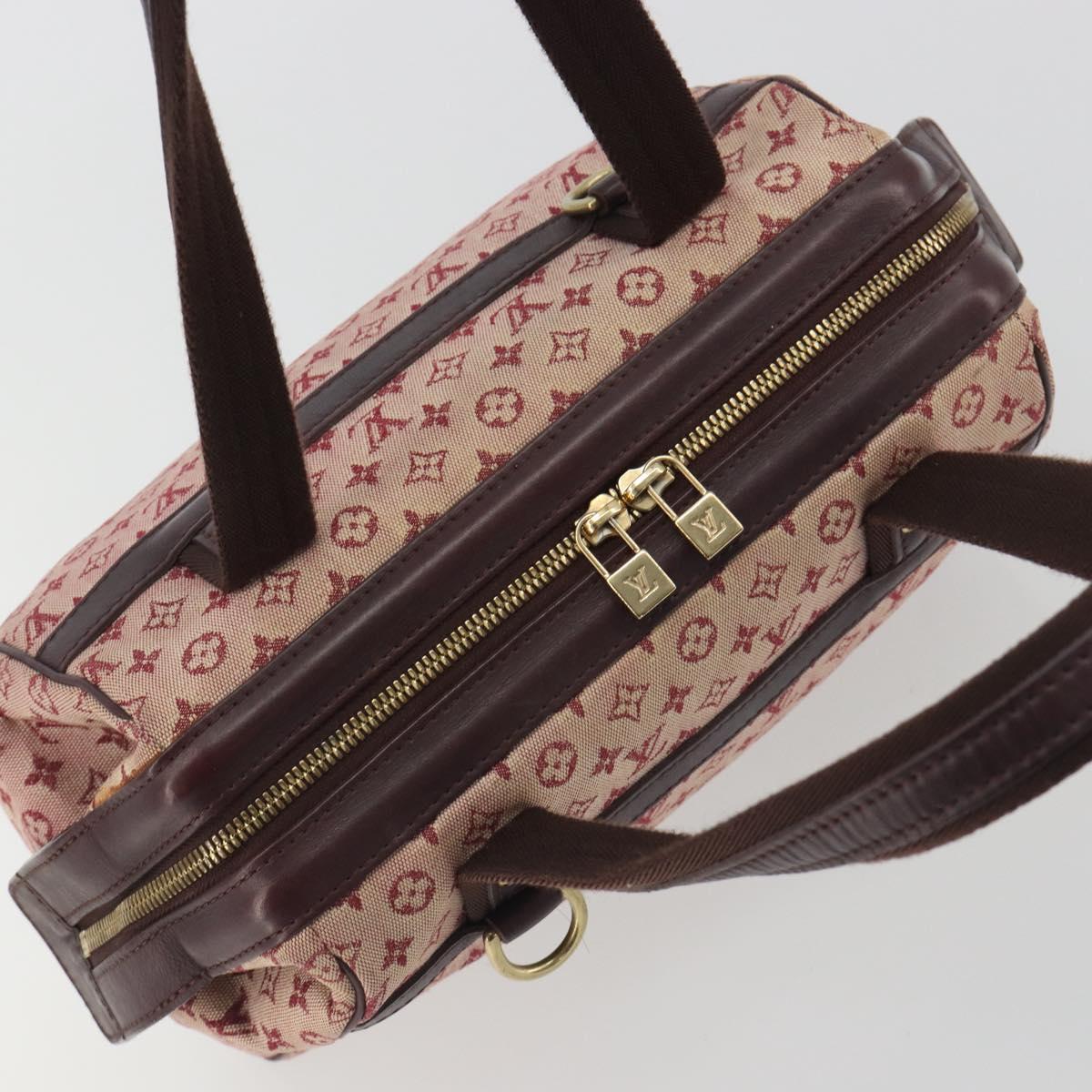 LOUIS VUITTON Monogram Mini Josephine PM Hand Bag Red M92216 LV Auth ep15415