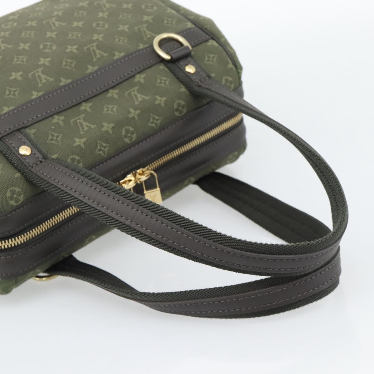 LOUIS VUITTON Monogram Mini Josephine PM Hand Bag TST Khaki M92415 Auth ep15423A