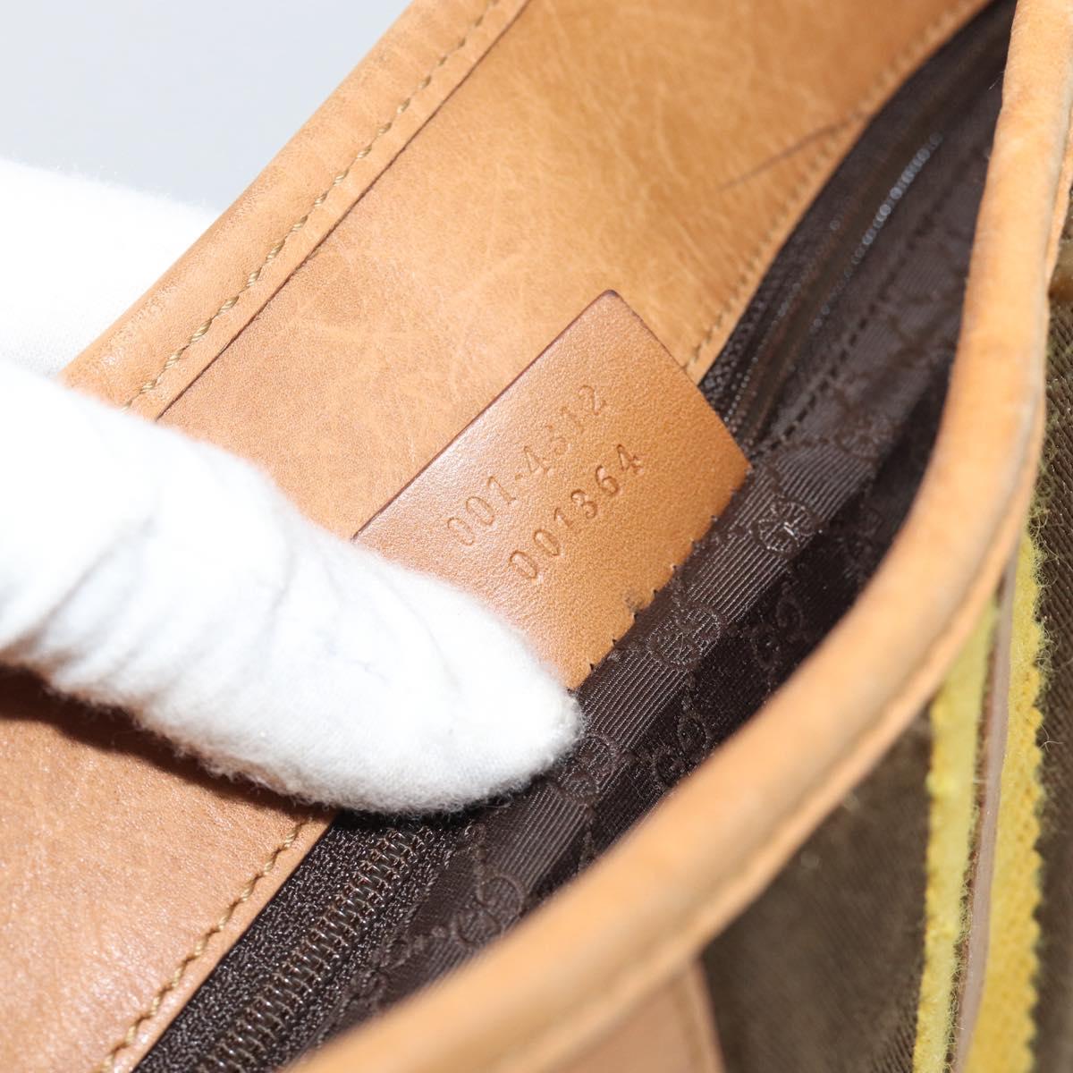 GUCCI Jackie Hand Bag Leather Beige Gold Tone 001 4312 Auth ep15425