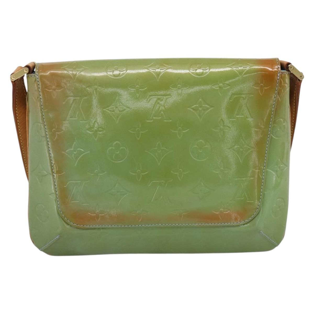 LOUIS VUITTON Monogram Vernis Thompson Street Baby Blue M91009 LV Auth ep15428