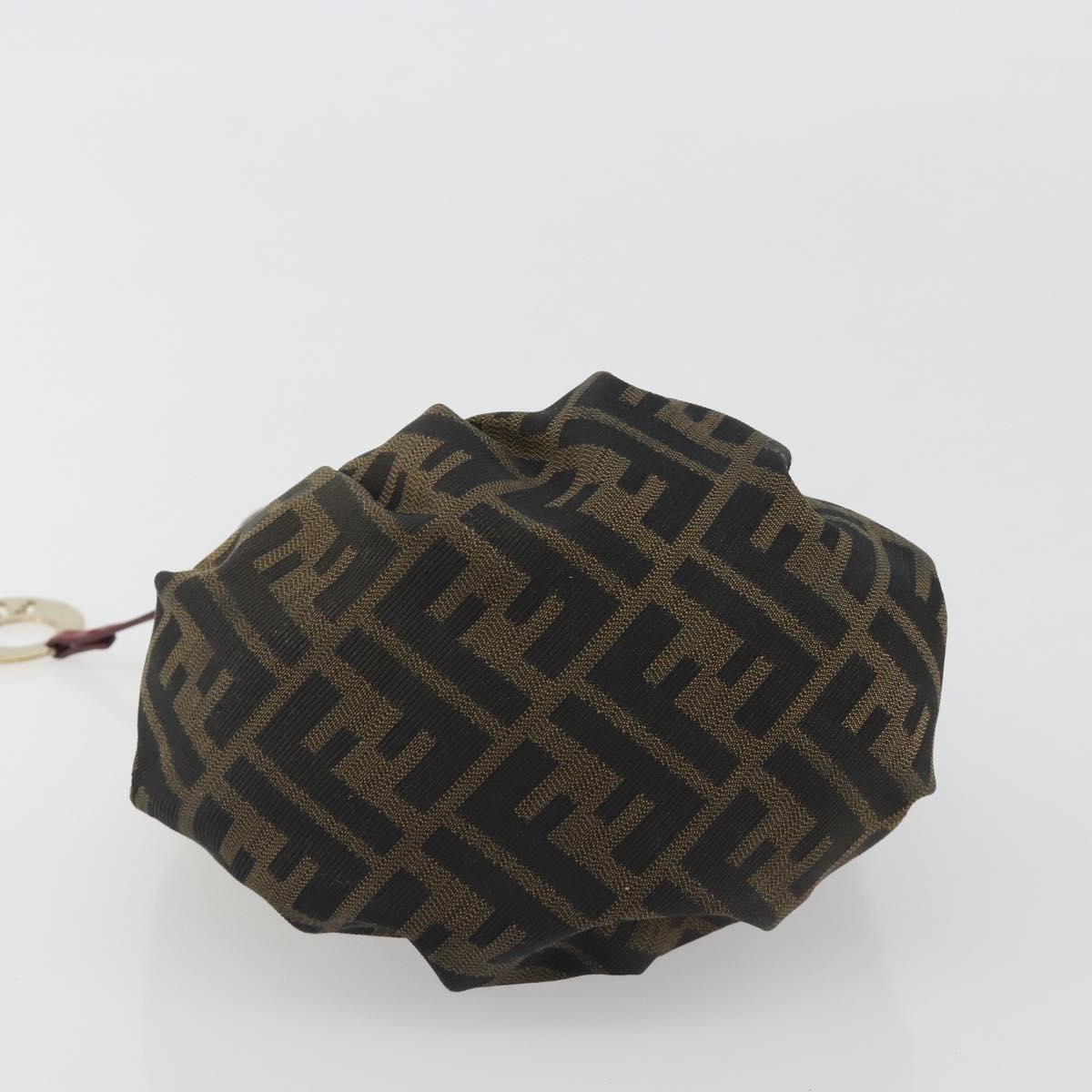 FENDI Zucca Canvas Hand Bag Brown Gold Tone 8BK044 Auth ep15443
