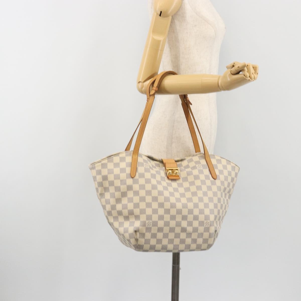 LOUIS VUITTON Damier Azur Salina PM Shoulder Bag N41208 LV Auth ep15451A