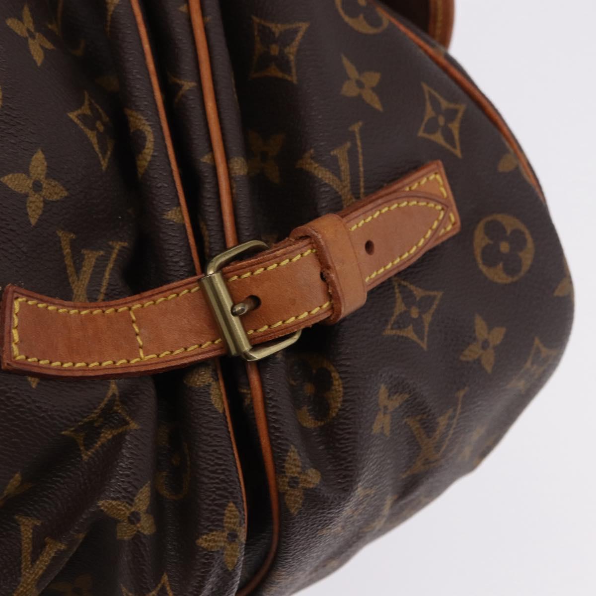 LOUIS VUITTON Monogram Saumur 35 Shoulder Bag M42254 LV Auth ep15455