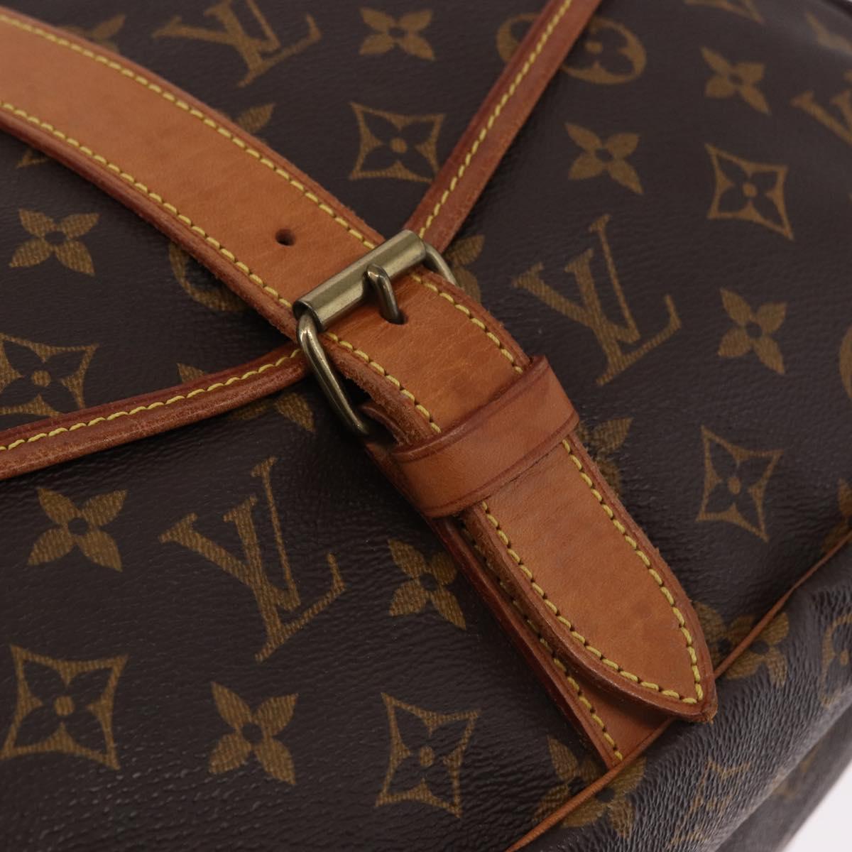 LOUIS VUITTON Monogram Saumur 35 Shoulder Bag M42254 LV Auth ep15455