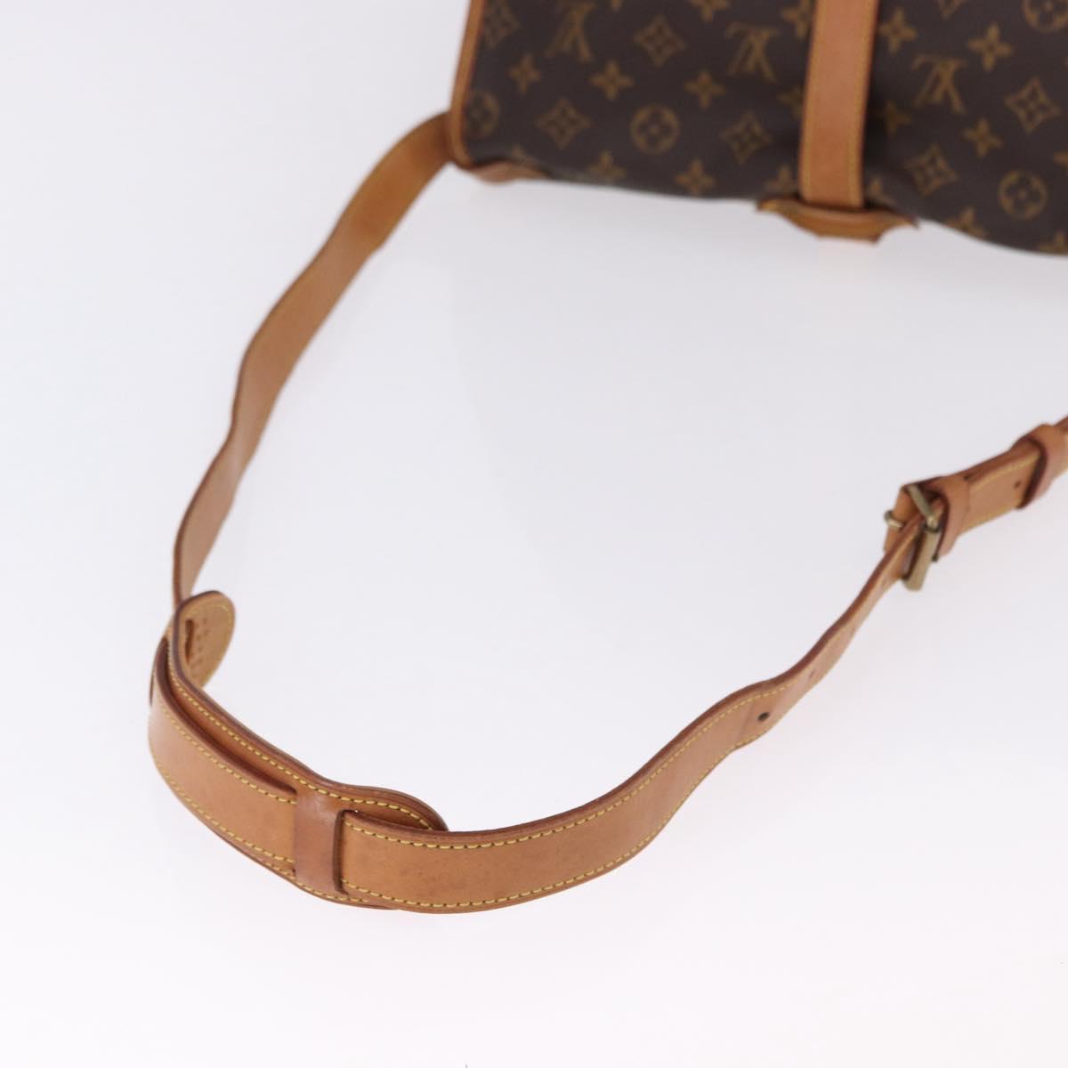 LOUIS VUITTON Monogram Saumur 35 Shoulder Bag M42254 LV Auth ep15455