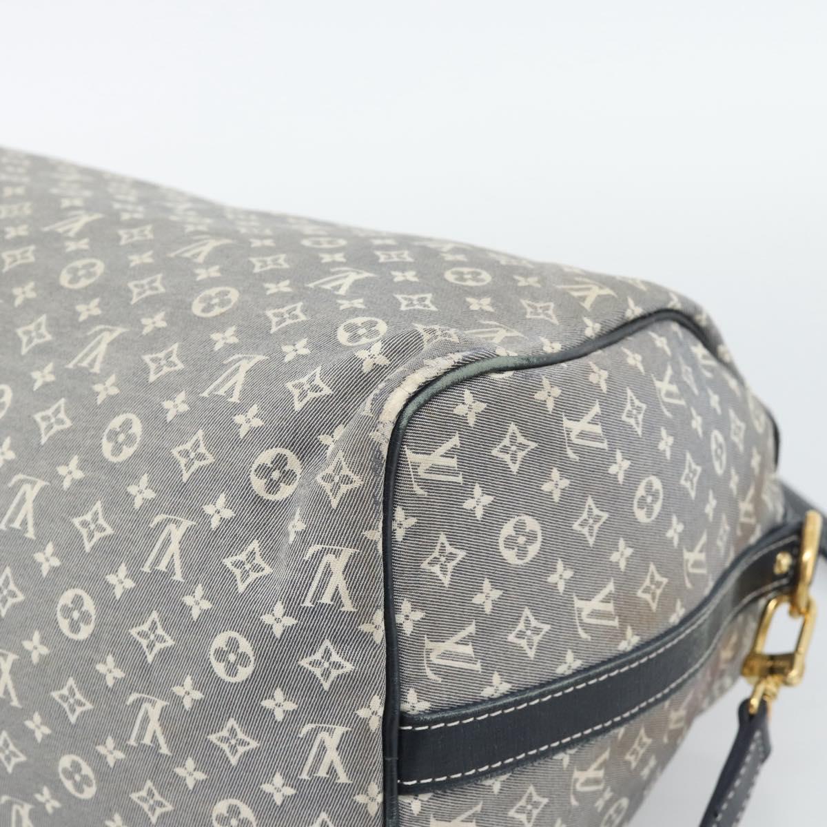 LOUIS VUITTON Monogram Idylle Speedy Bandouliere 30 Bag Navy M56703 Auth ep15457