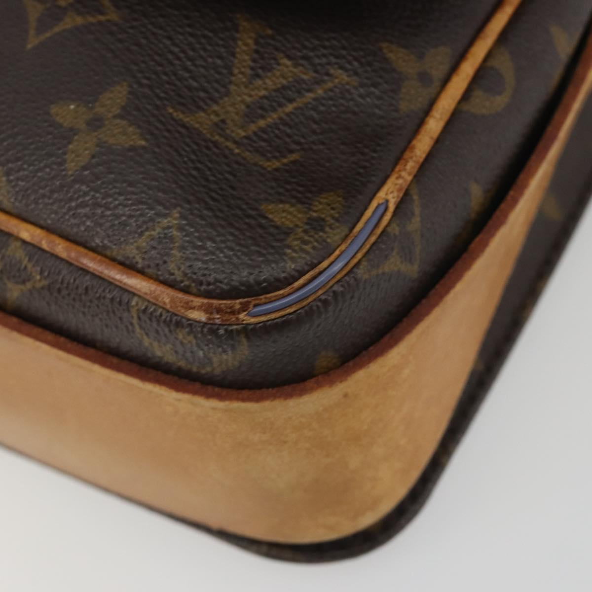 LOUIS VUITTON Monogram Cartouchiere MM Shoulder Bag M51253 LV Auth ep15462