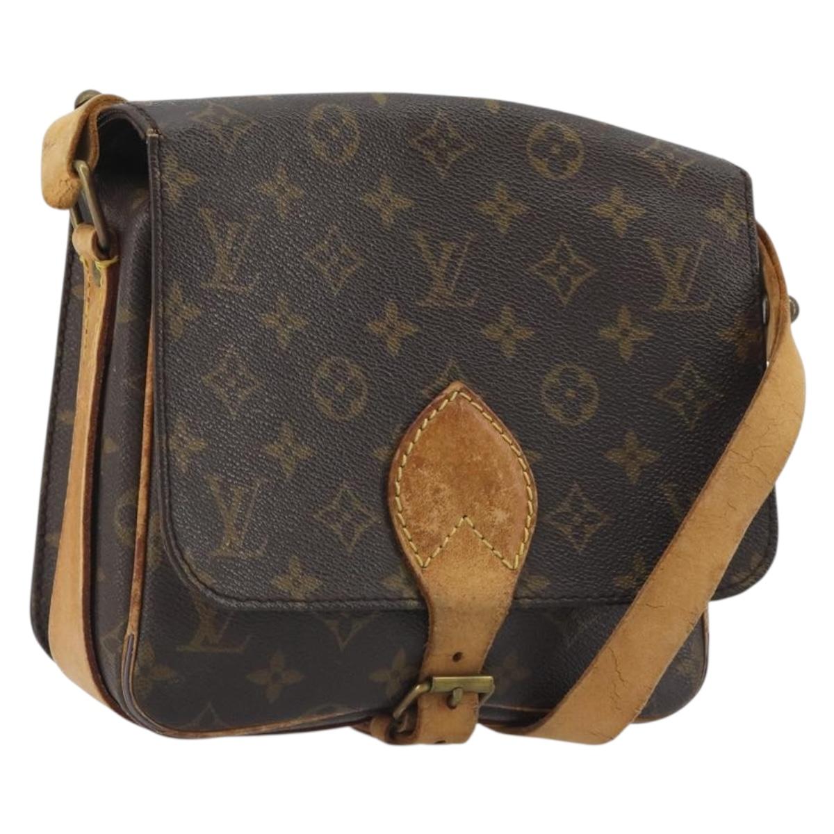 LOUIS VUITTON Monogram Cartouchiere MM Shoulder Bag M51253 LV Auth ep15462