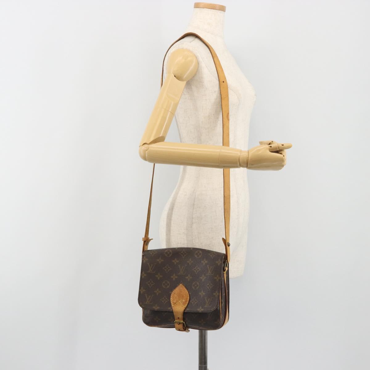 LOUIS VUITTON Monogram Cartouchiere MM Shoulder Bag M51253 LV Auth ep15462