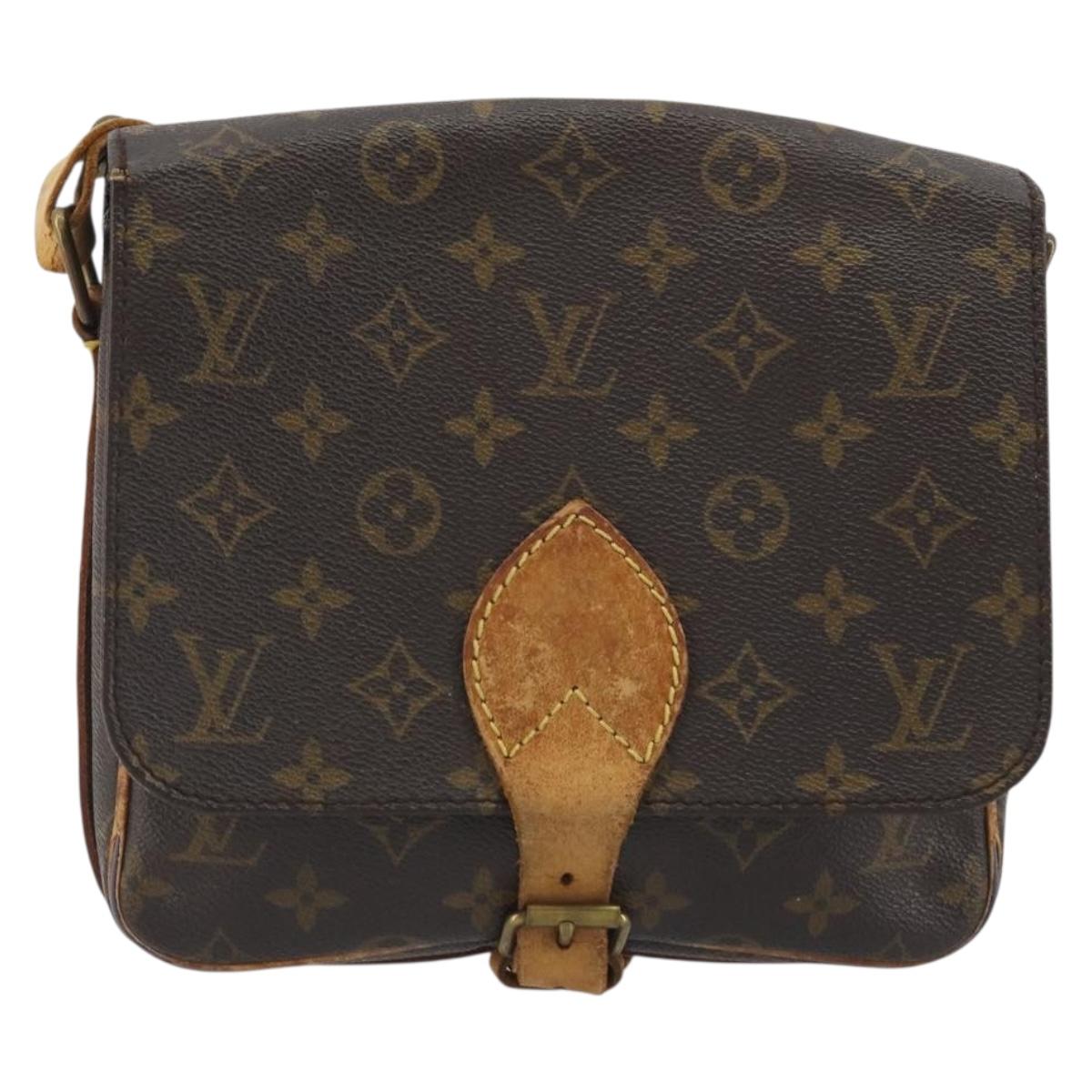 LOUIS VUITTON Monogram Cartouchiere MM Shoulder Bag M51253 LV Auth ep15462