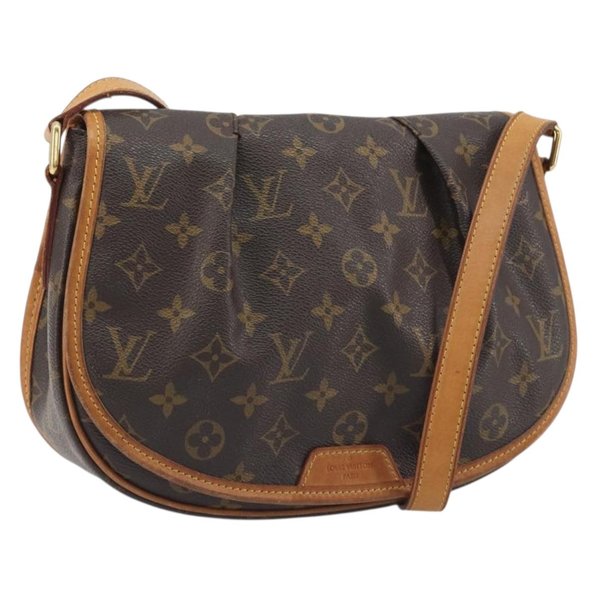 LOUIS VUITTON Monogram Menilmontant PM Shoulder Bag M40474 LV Auth ep15463