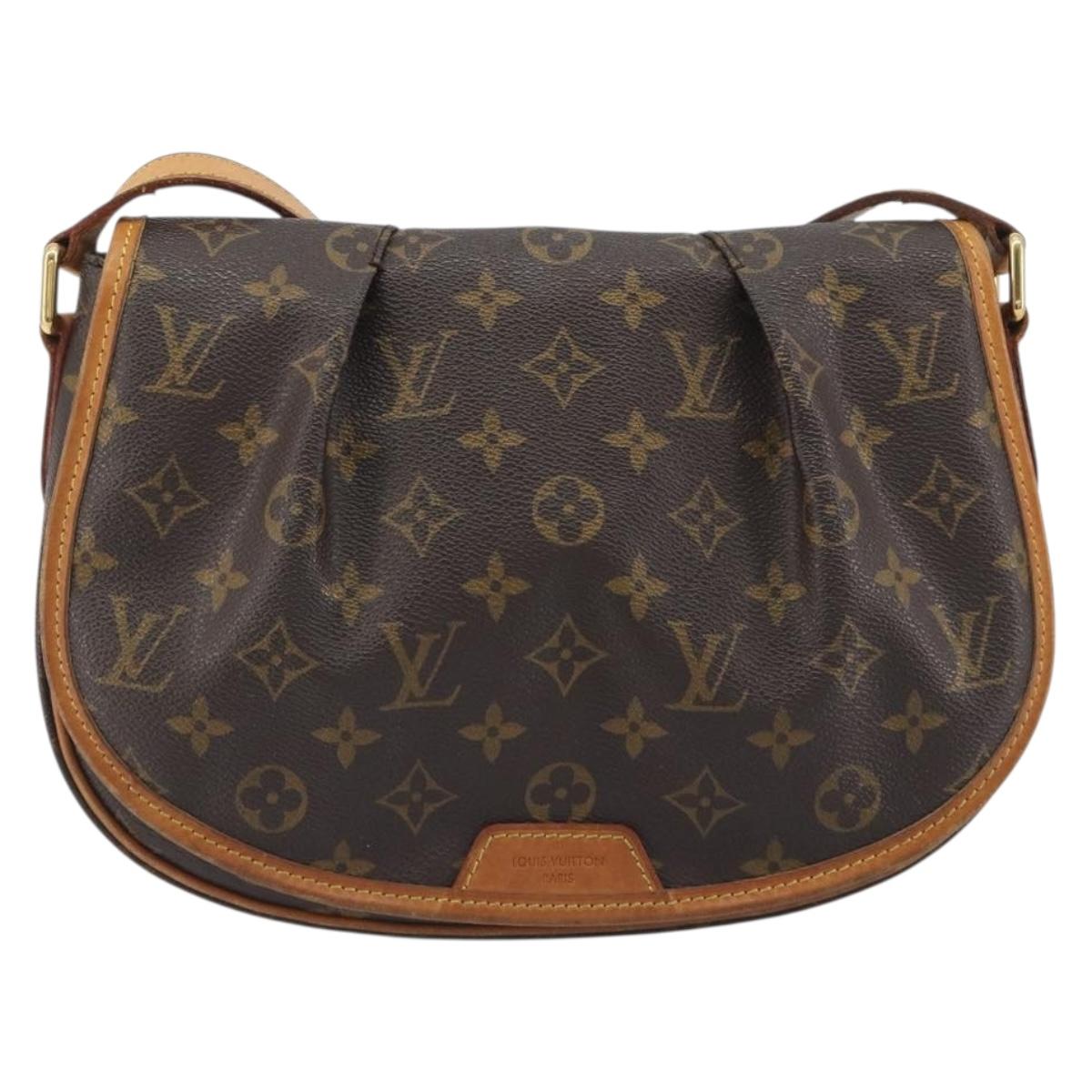 LOUIS VUITTON Monogram Menilmontant PM Shoulder Bag M40474 LV Auth ep15463