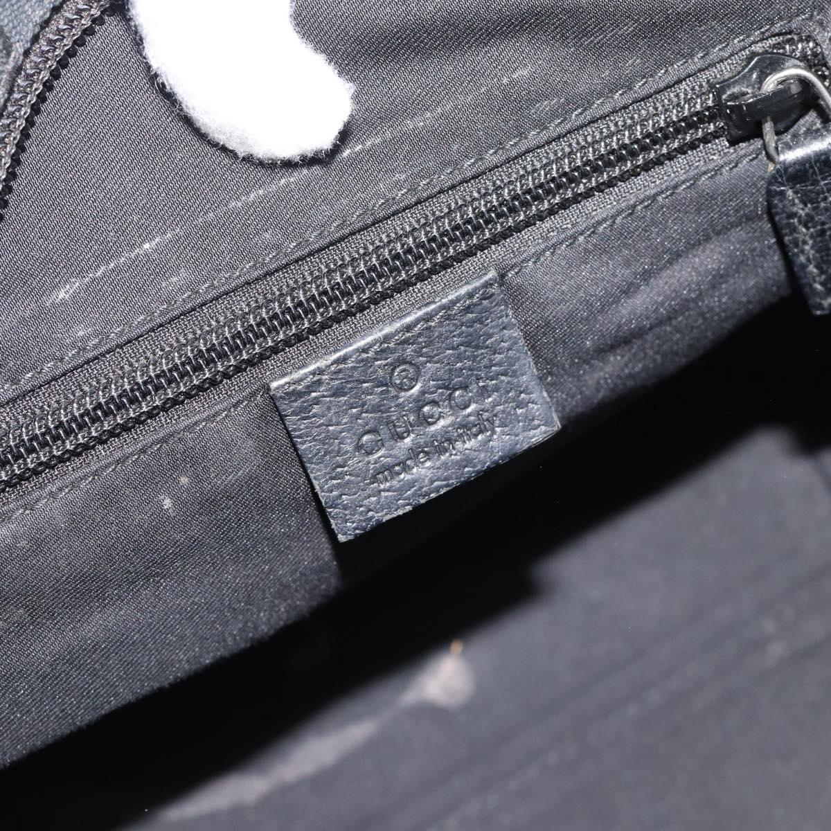 GUCCI GG Canvas Hand Bag Black 131228 Auth ep15484