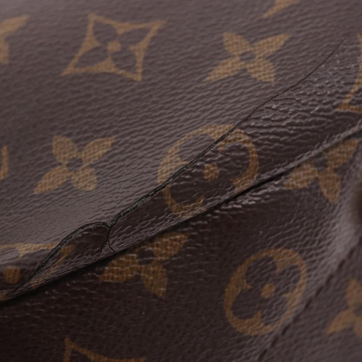 LOUIS VUITTON Monogram Pallas MM Hand Bag 2way Red M41175 LV Auth ep15485