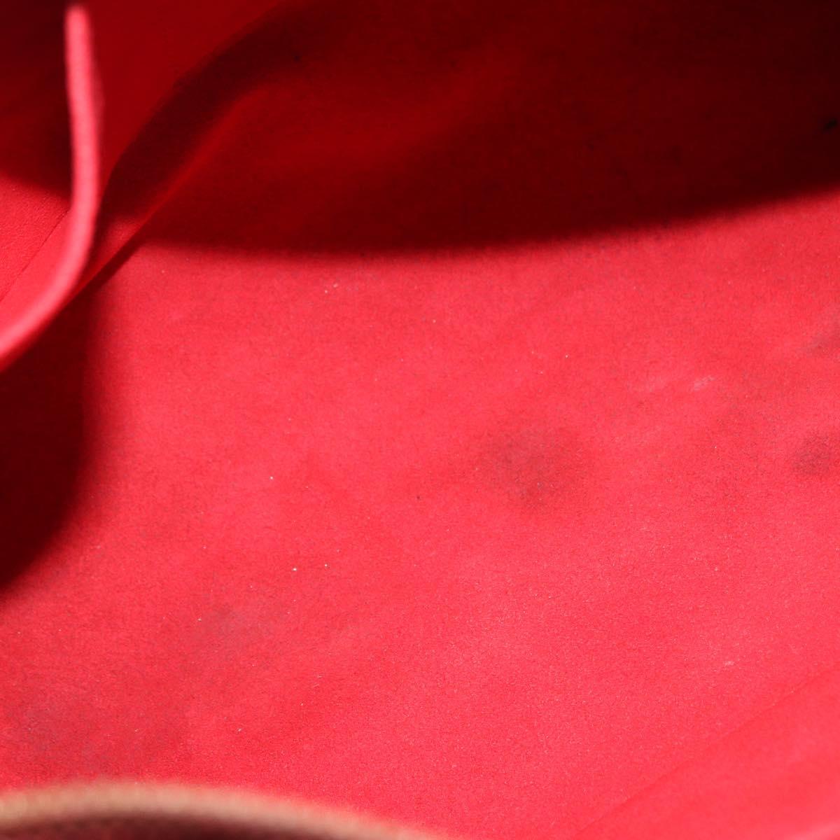 LOUIS VUITTON Monogram Pallas MM Hand Bag 2way Red M41175 LV Auth ep15485