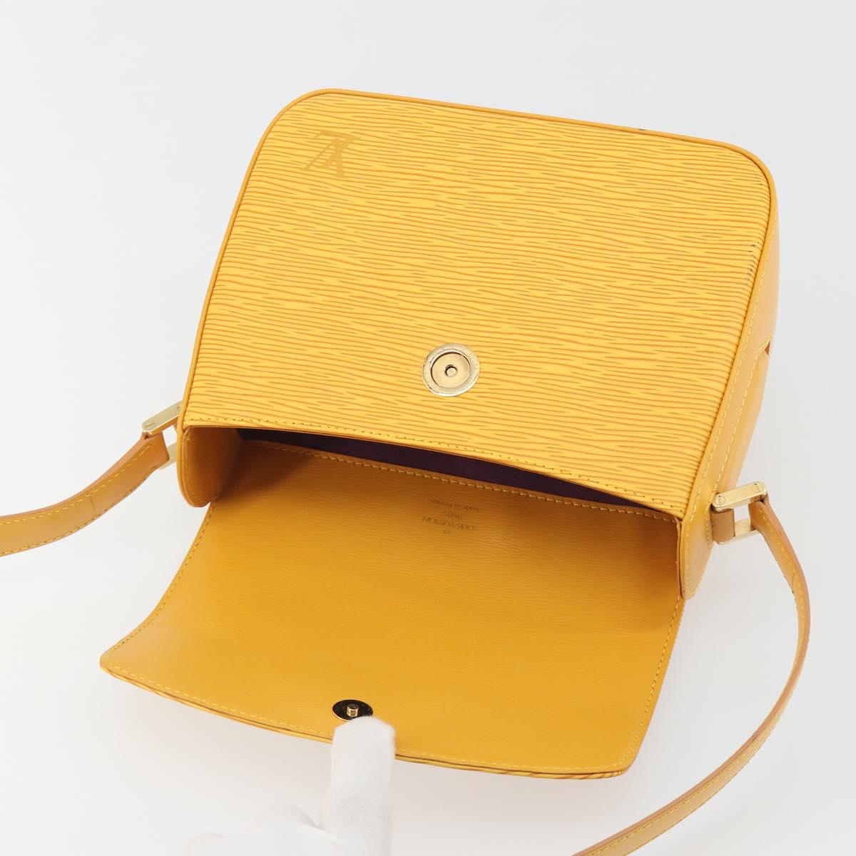 LOUIS VUITTON Epi Bushi Shoulder Bag Yellow M52209 LV Auth ep15488V