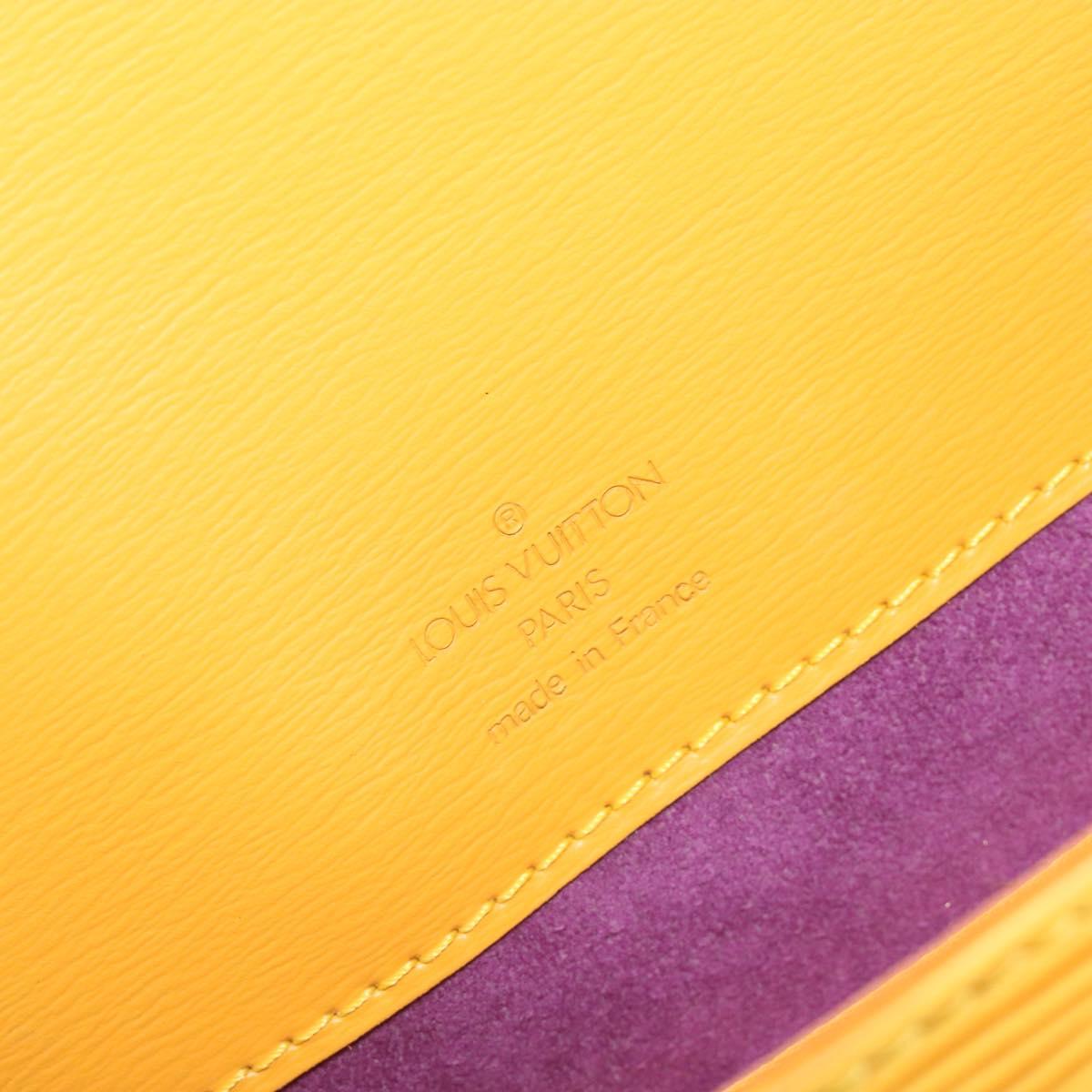 LOUIS VUITTON Epi Bushi Shoulder Bag Yellow M52209 LV Auth ep15488V