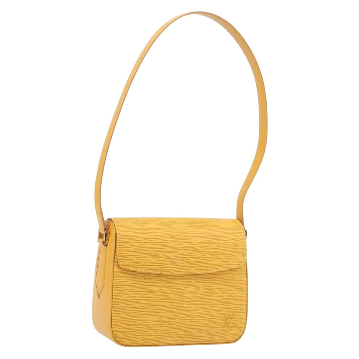 LOUIS VUITTON Epi Bushi Shoulder Bag Yellow M52209 LV Auth ep15488V