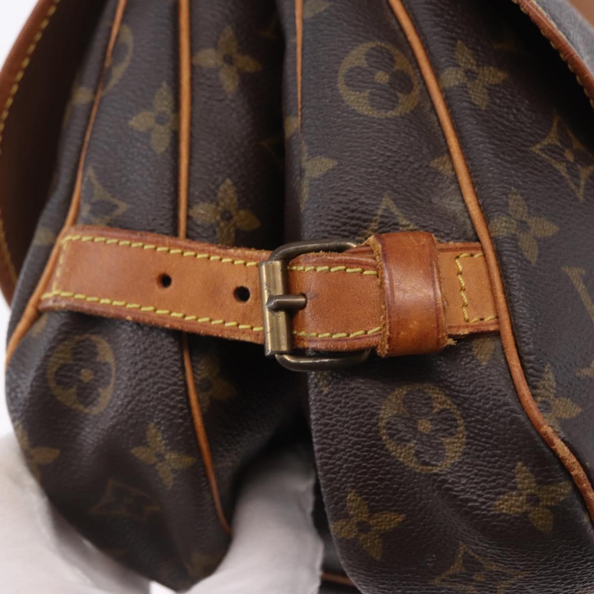 LOUIS VUITTON Monogram Saumur 30 Shoulder Bag M42256 LV Auth ep15501