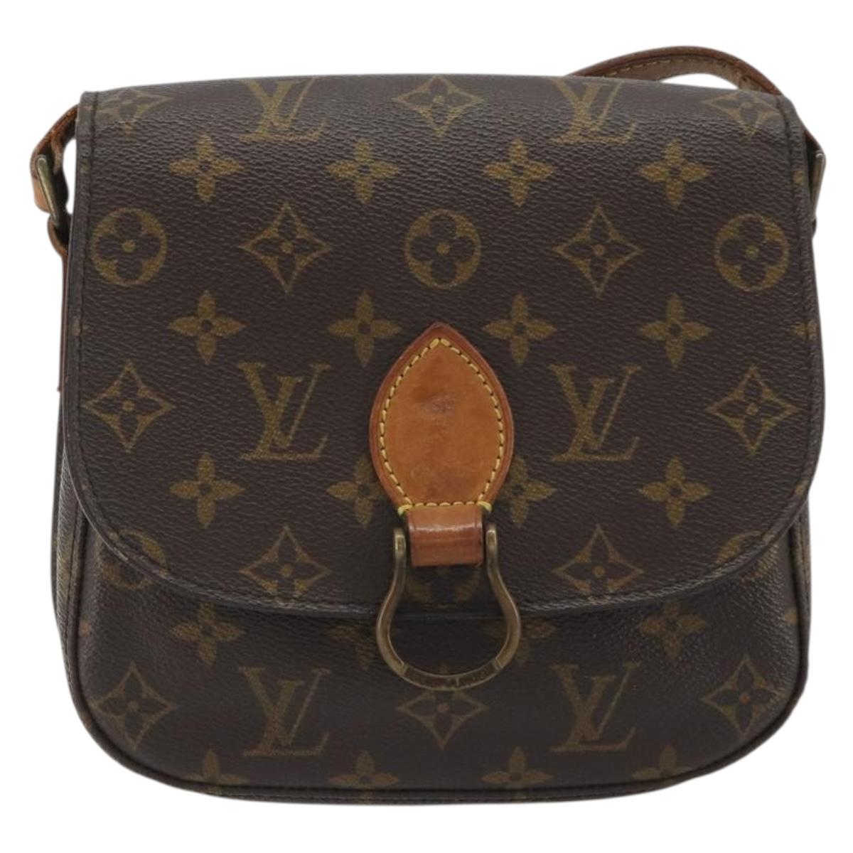 LOUIS VUITTON Monogram Saint Cloud MM Shoulder Bag M51243 LV Auth ep15513A